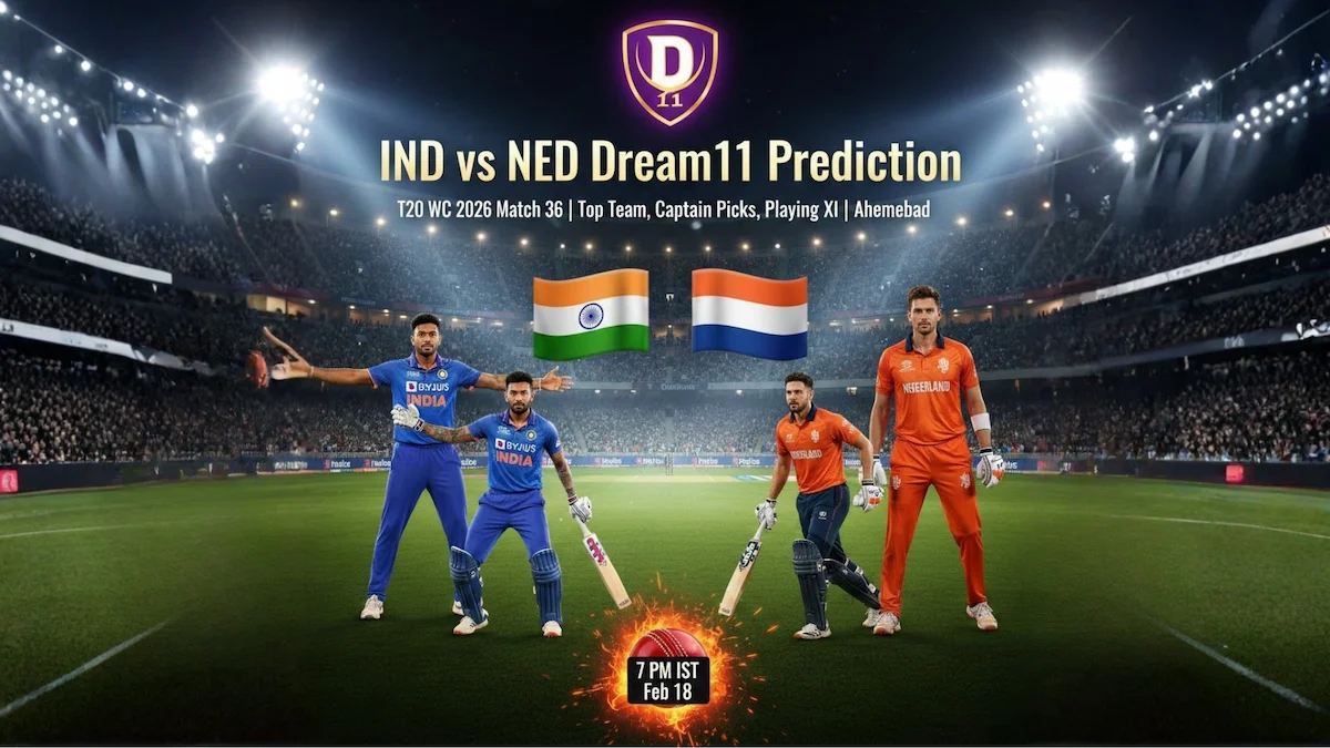IND vs NED Dream11 Prediction