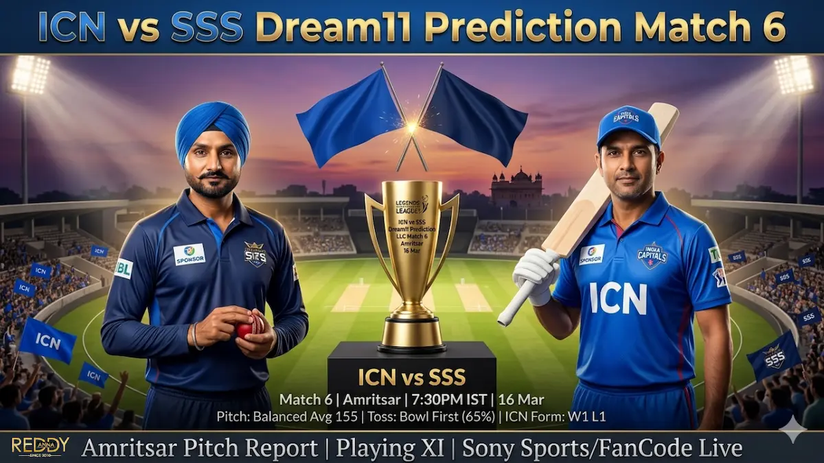 ICN vs SSS Dream11 Prediction