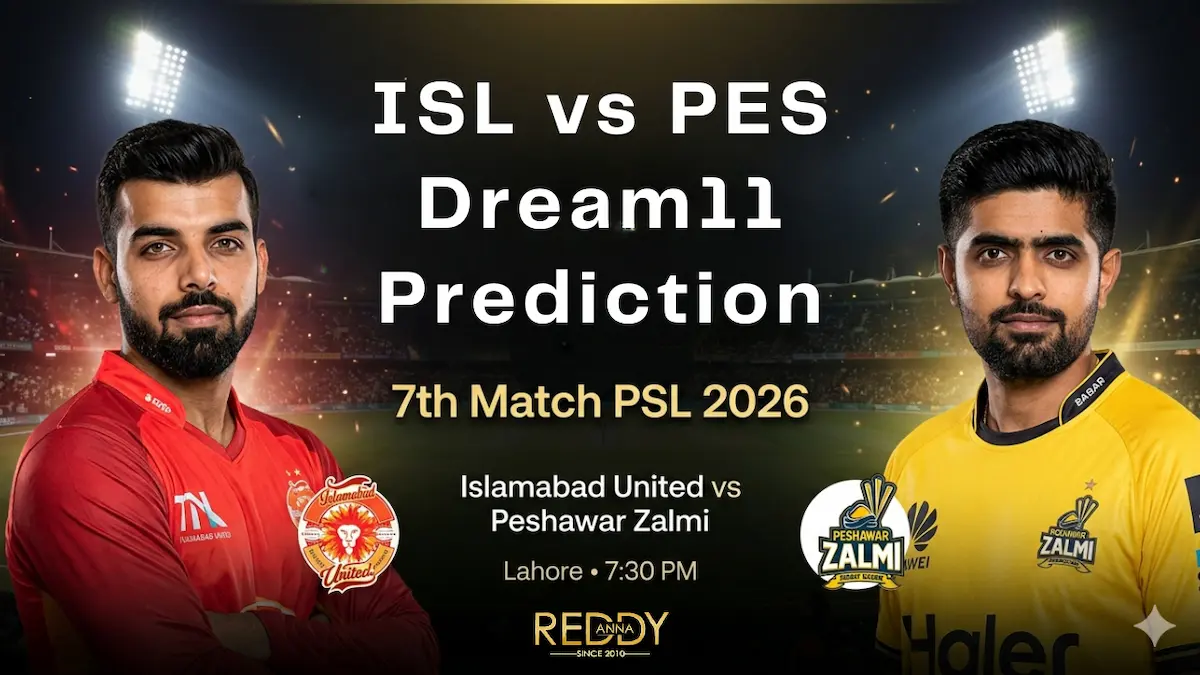 ISL vs PES Dream11 Prediction Today Match 7th PSL 2026