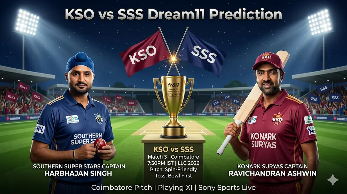 KSO vs SSS Dream11 Prediction 3rd Match