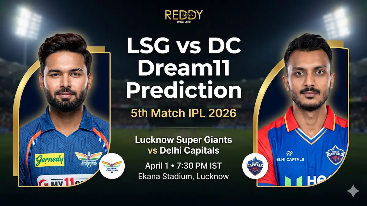 LSG vs DC Dream11 Prediction Today Match 5th IPL 2026
