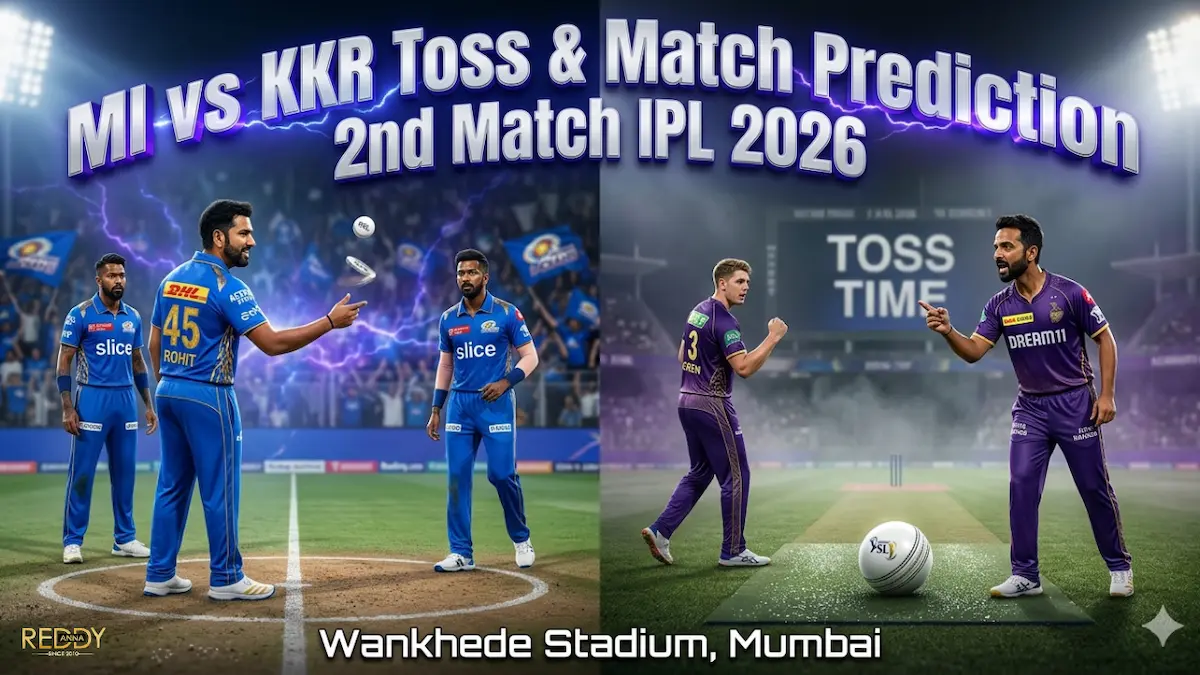 MI vs KKR Toss & Match Prediction 2nd Match IPL 2026