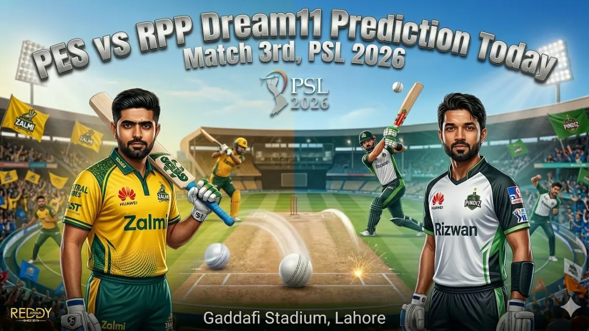 PES vs RPP Dream11 Prediction 3rd Match PSL 2026