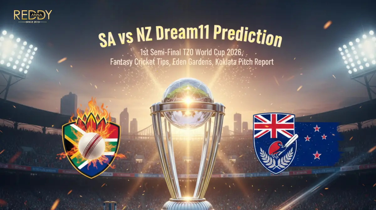 SA vs NZ Dream11 Prediction 1st Semi Final T20 World Cup 2026