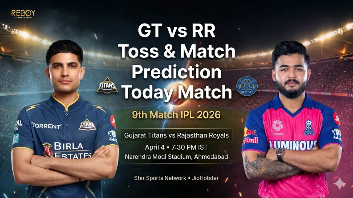 GT vs RR Toss & Match Prediction 9th Match IPL 2026