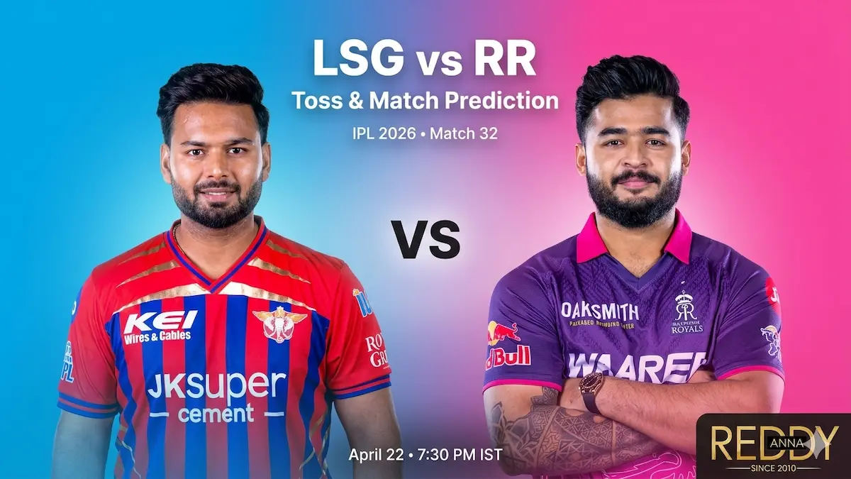 LSG vs RR Toss & Match Prediction 2nd Match IPL 2026