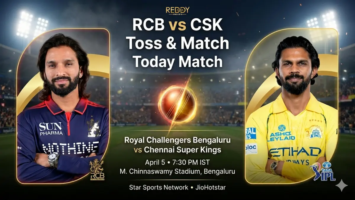 RCB vs CSK Toss & Match Prediction 11th Match IPL 2026