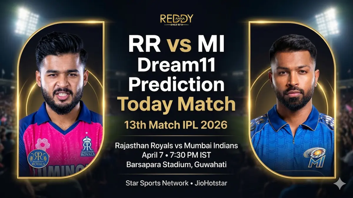 RR vs MI Dream11 Prediction Today Match 13th IPL 2026