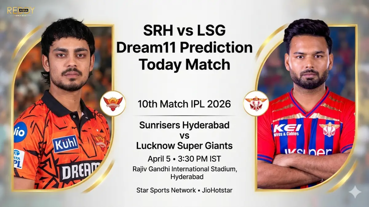 SRH vs LSG Dream11 Prediction Today Match 10th IPL 2026