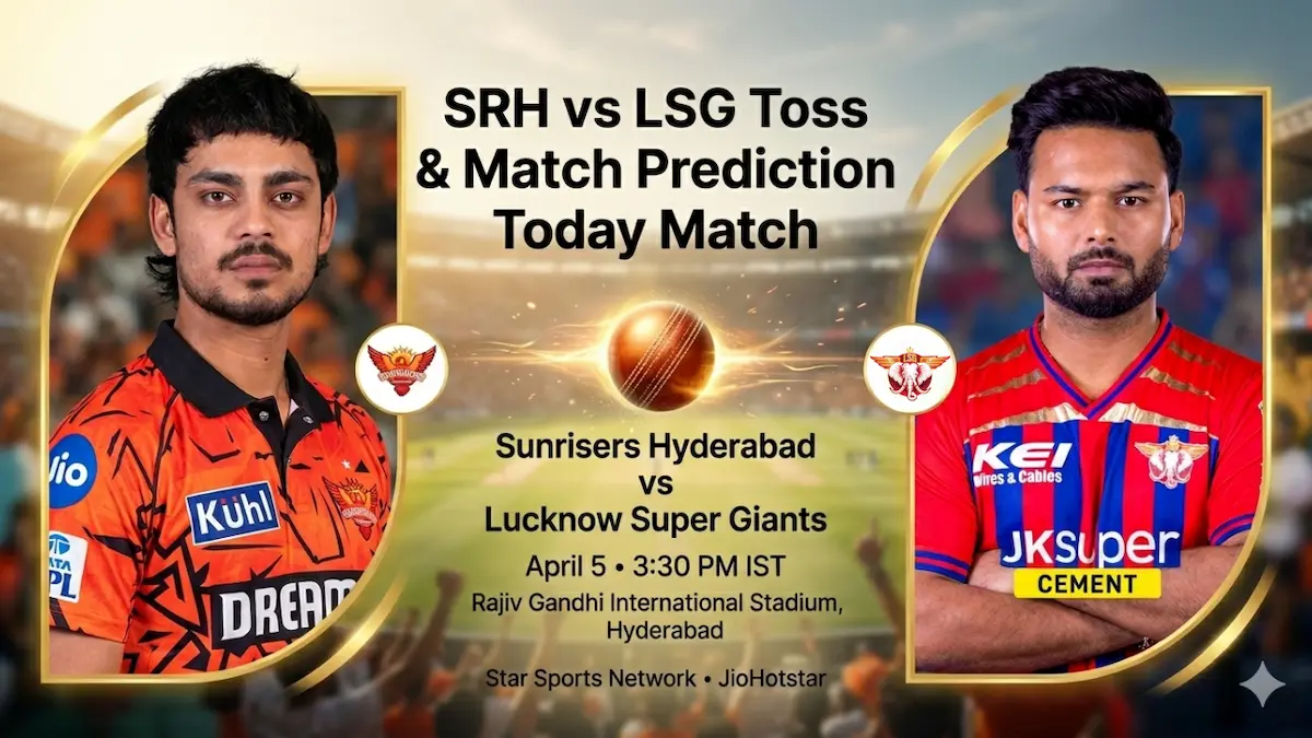 SRH vs LSG Toss & Match Prediction 10th Match IPL 2026